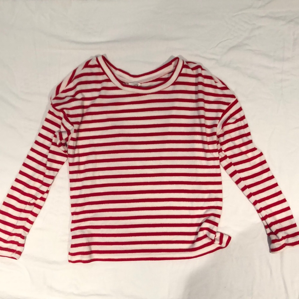 Striped H&M sweater.